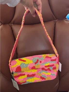 America & Beyond Candy Kaleidoscope Beadwork Shoulder Bag